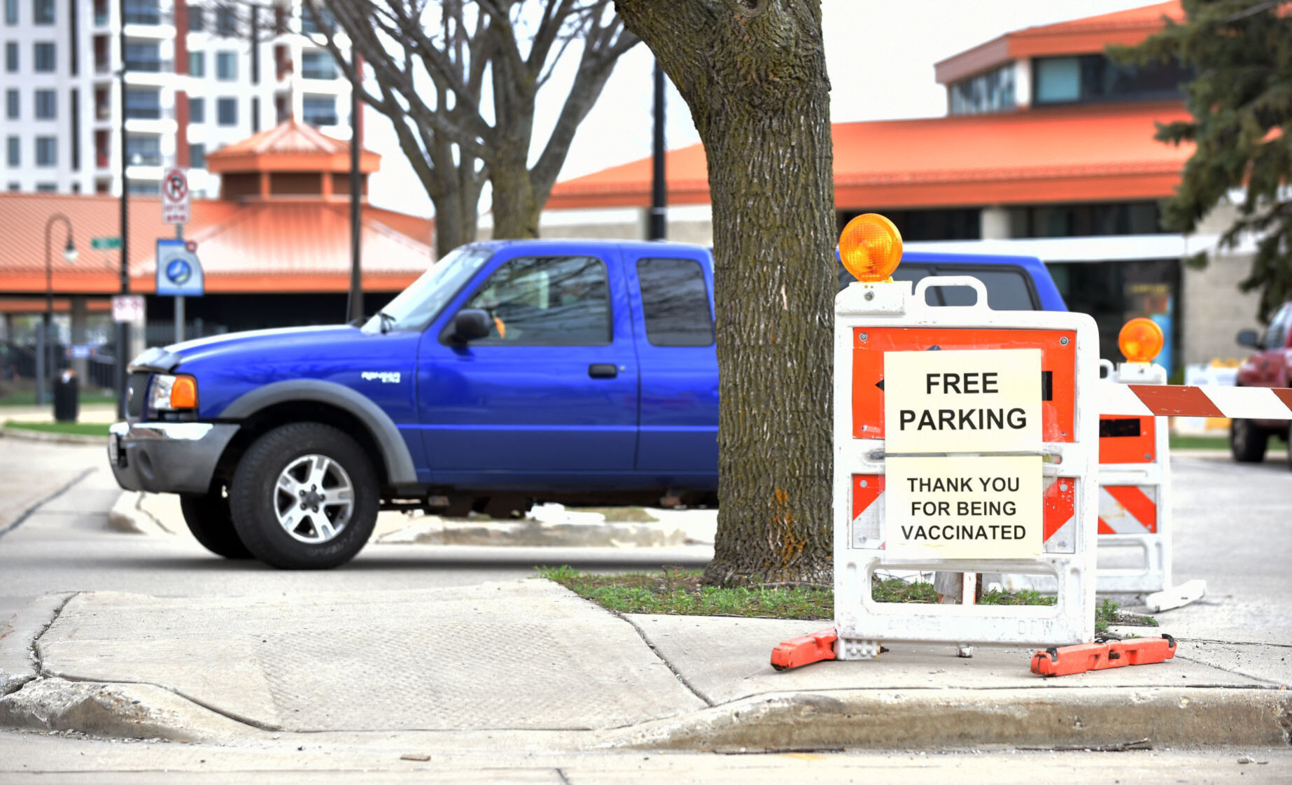 Free parking near Festival Hall for those getting vaccinated